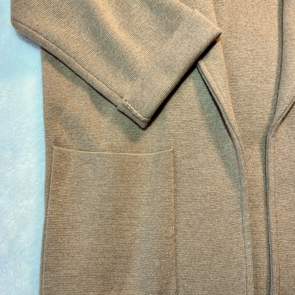 J. Crew 365 Sophie Open Merino Wool Front Sweater Blazer Cardigan SZ M Academia - Picture 2 of 10